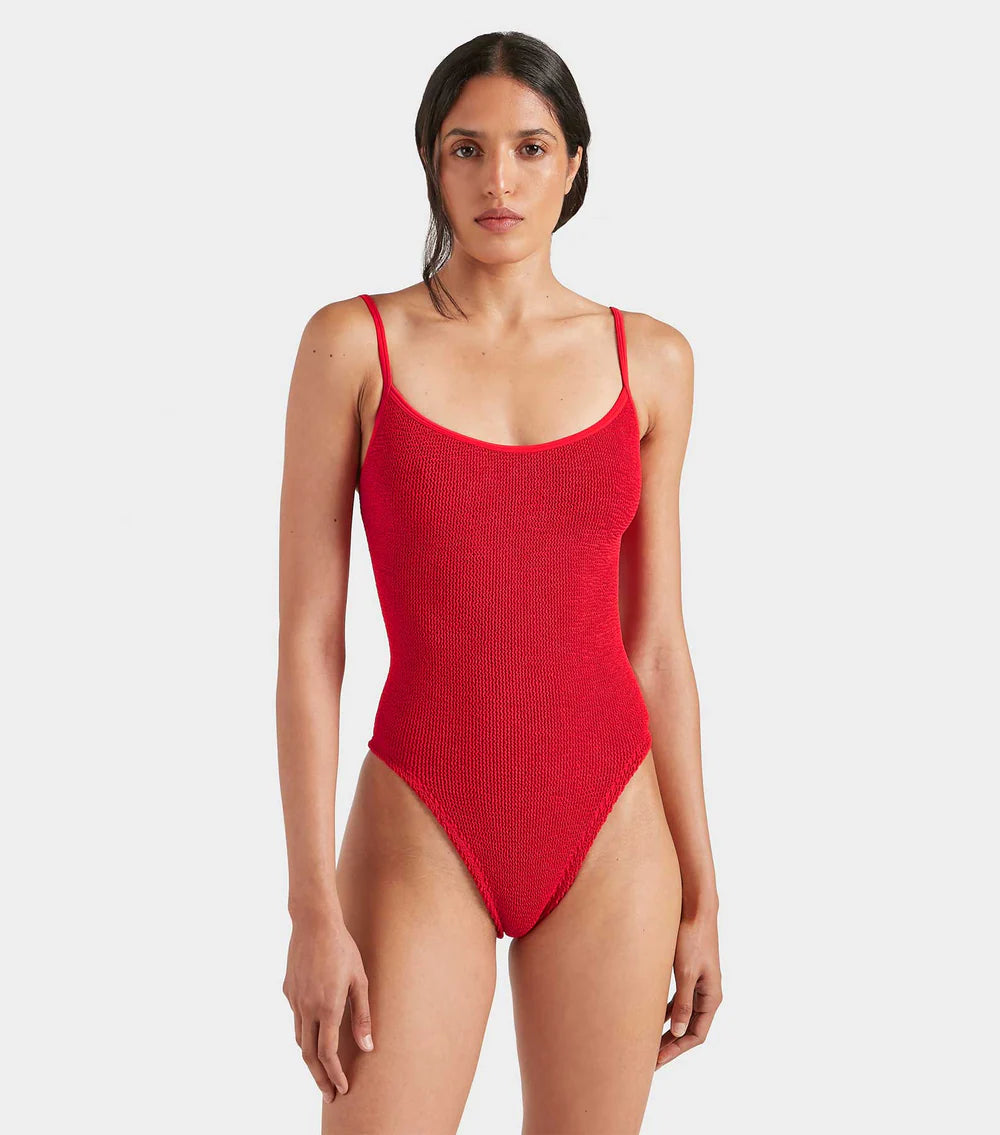 Pamela One Piece Swim in Red, from Hunza G