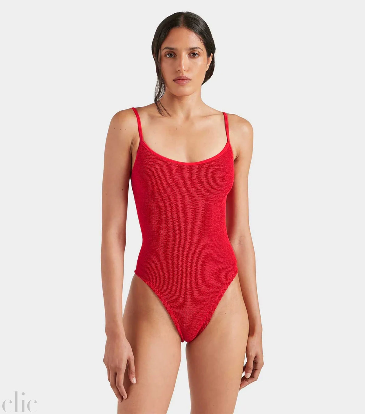 Pamela One Piece Swim in Red, from Hunza G