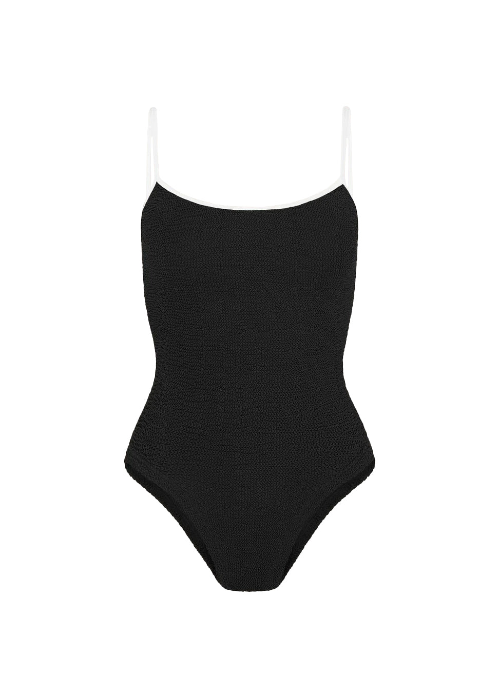 Pamela Contrast One Piece in Black & White, from Hunza G