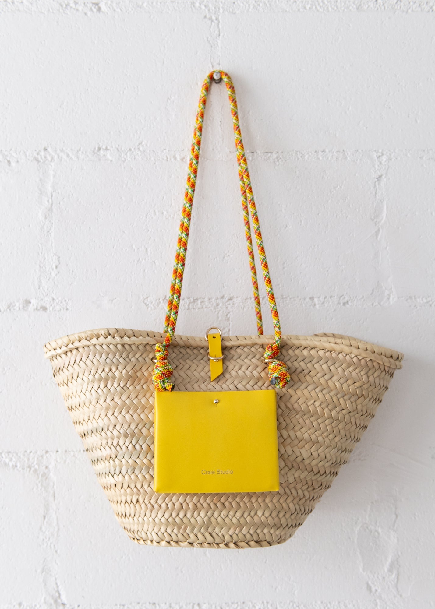 Panier Calanques Bag in Jaune Jamaïca, from Craie Studio