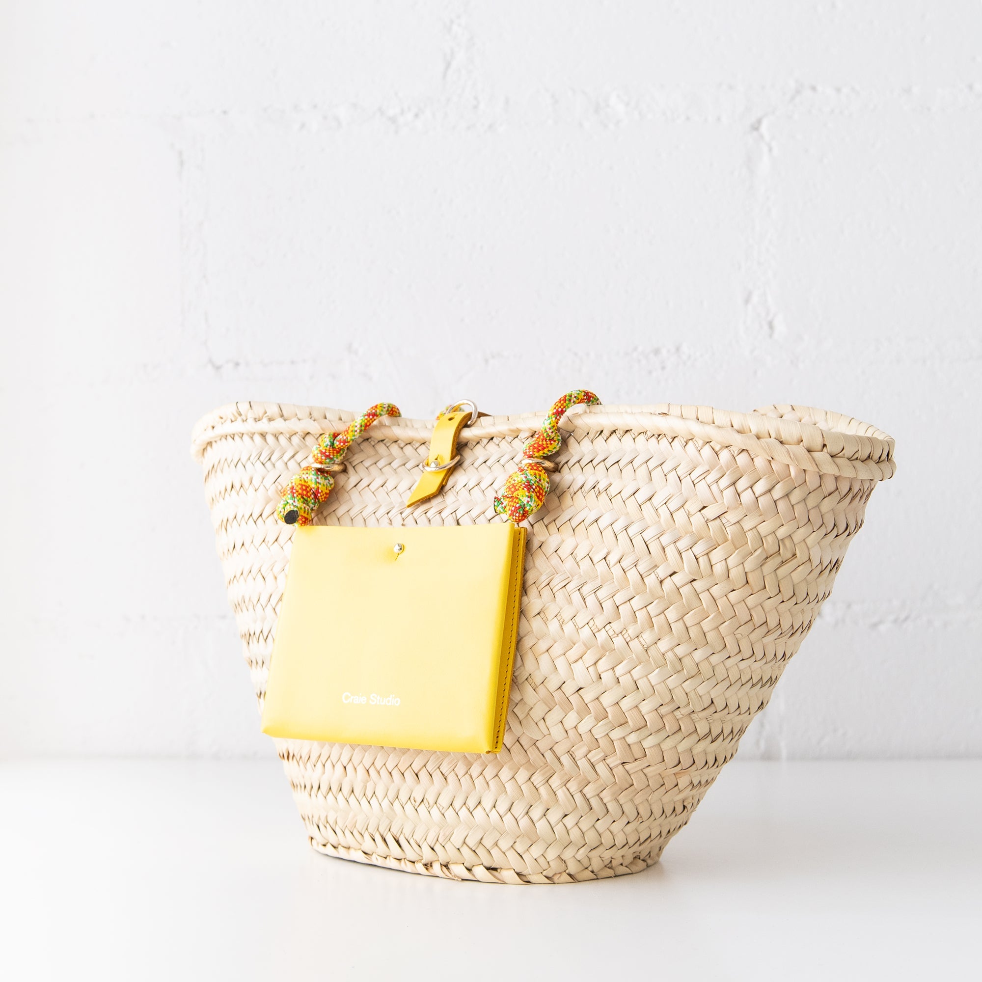 Panier Calanques Bag in Jaune Jamaïca, from Craie Studio