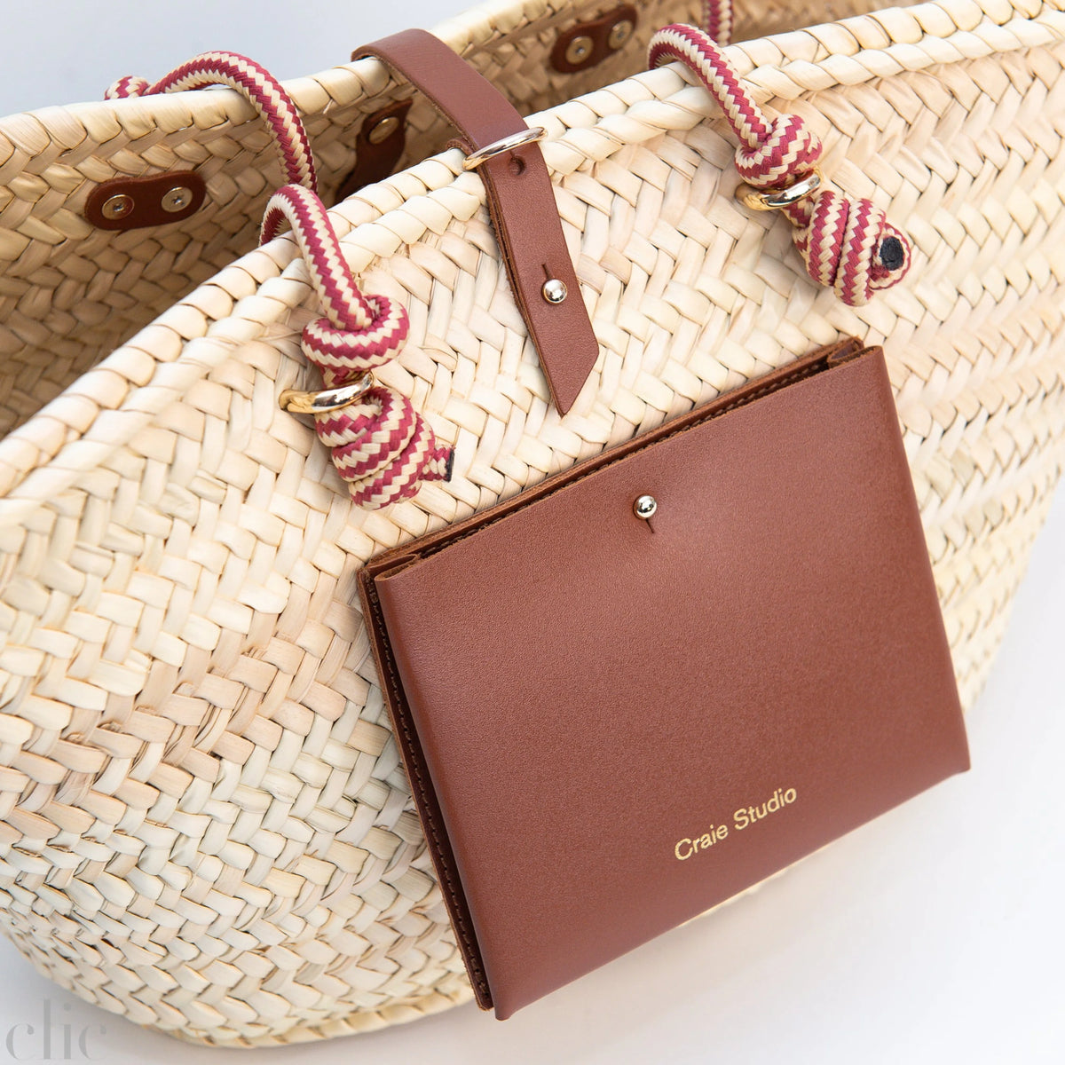 Panier Calanques Bag in Tan Rose, from Craie Studio