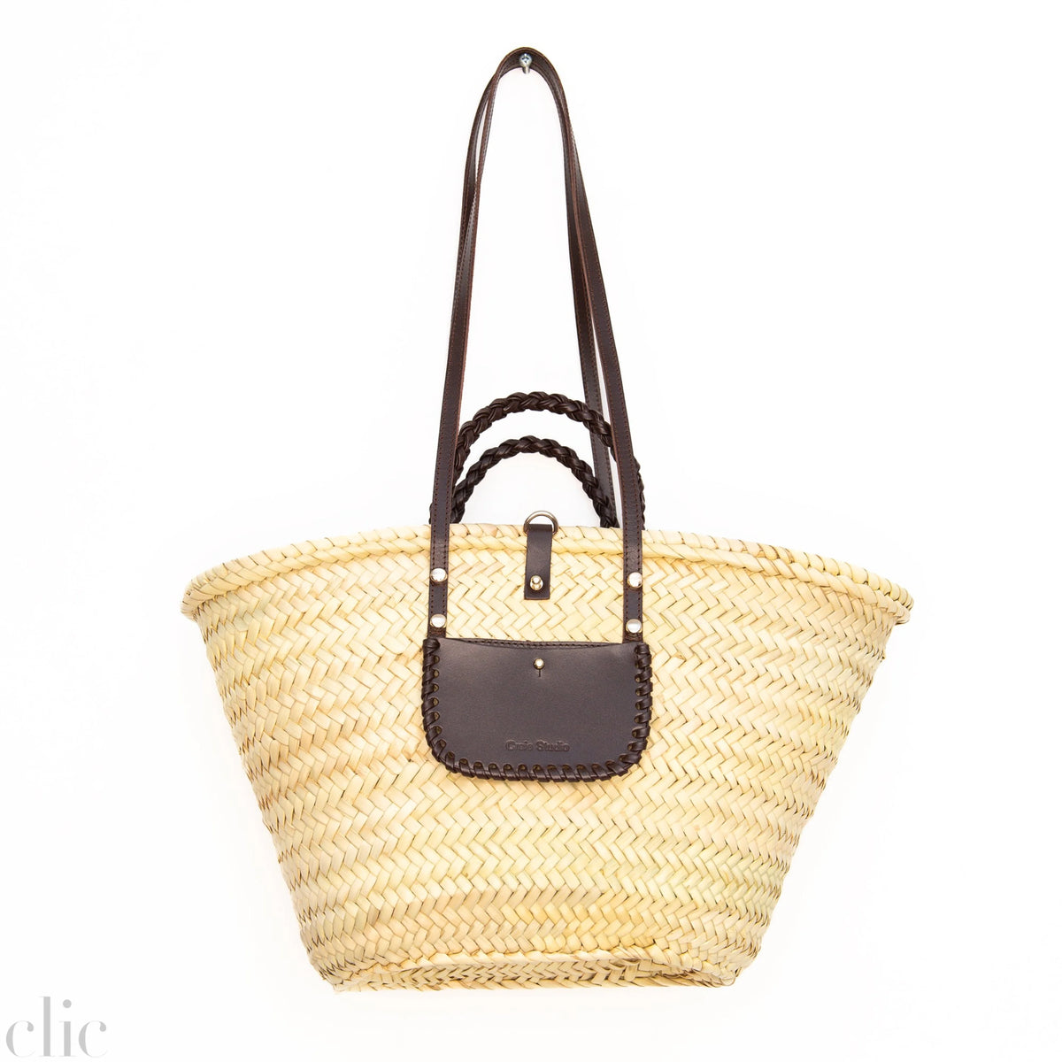 Panier Spiral Bag in Chocolate, from Craie Studio