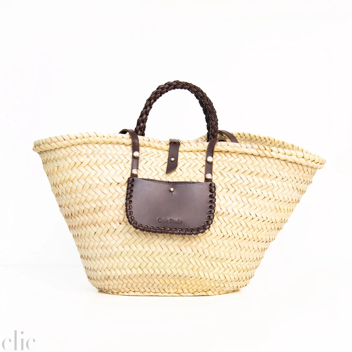 Panier Spiral Bag in Chocolate, from Craie Studio