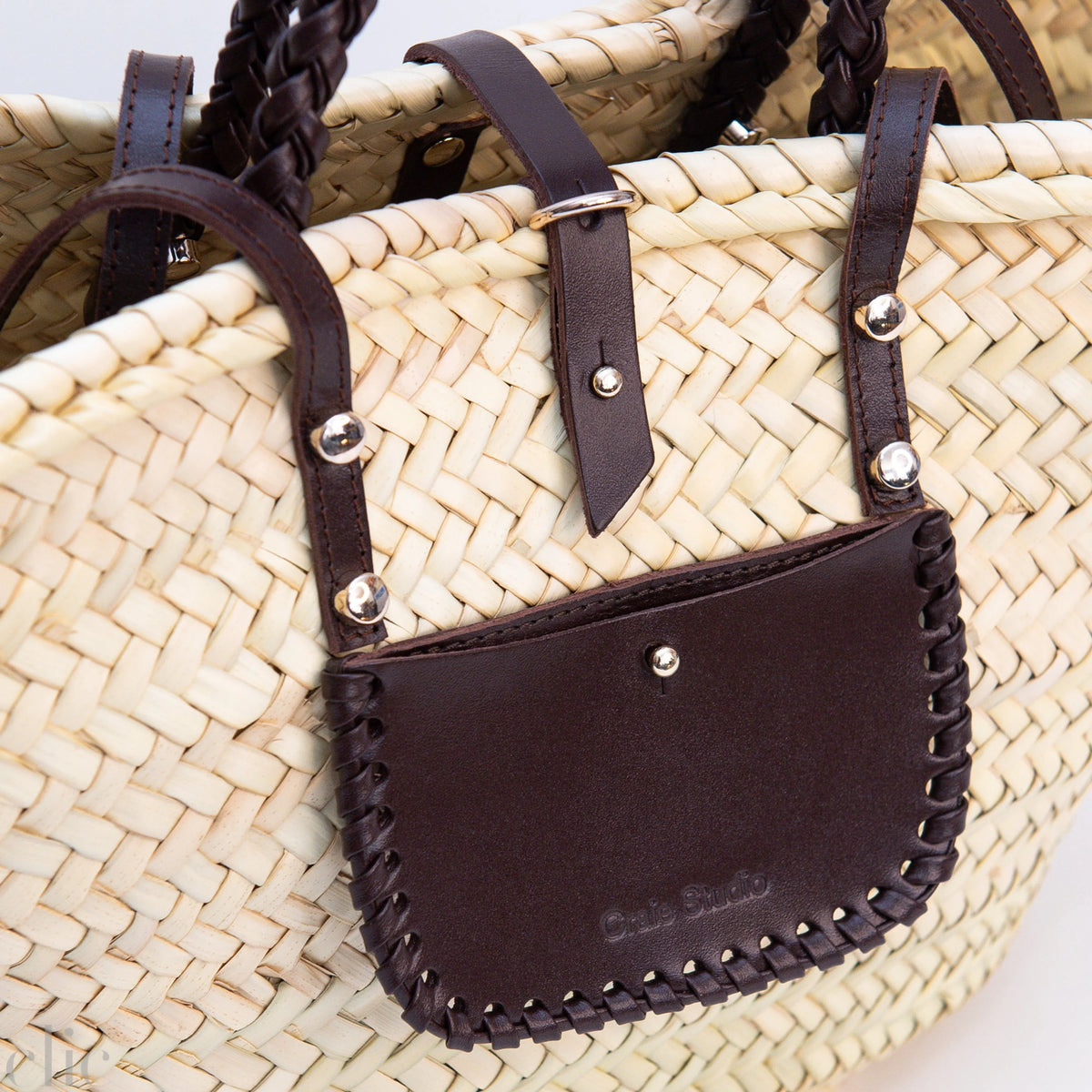 Panier Spiral Bag in Chocolate, from Craie Studio