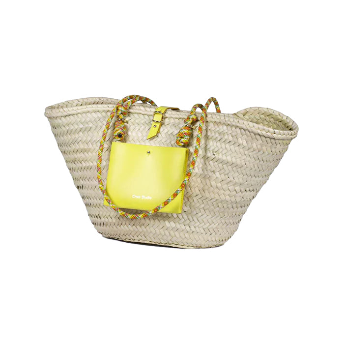 Panier Calanques Bag in Jaune Jamaïca, from Craie Studio