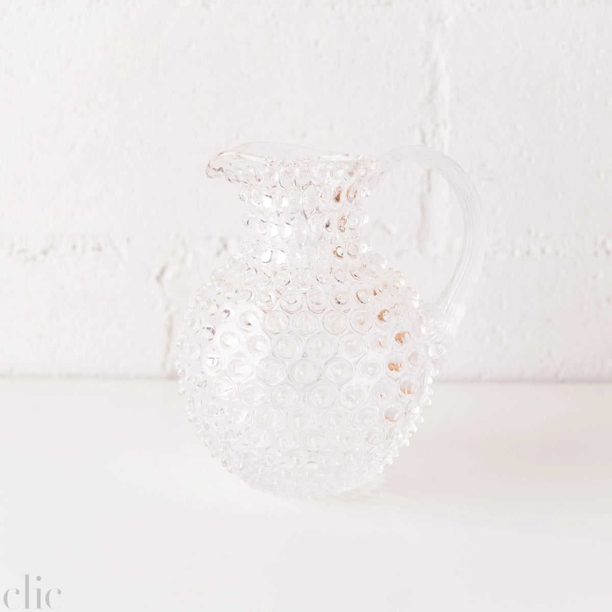 Paris Hobnail Jug in Crystal