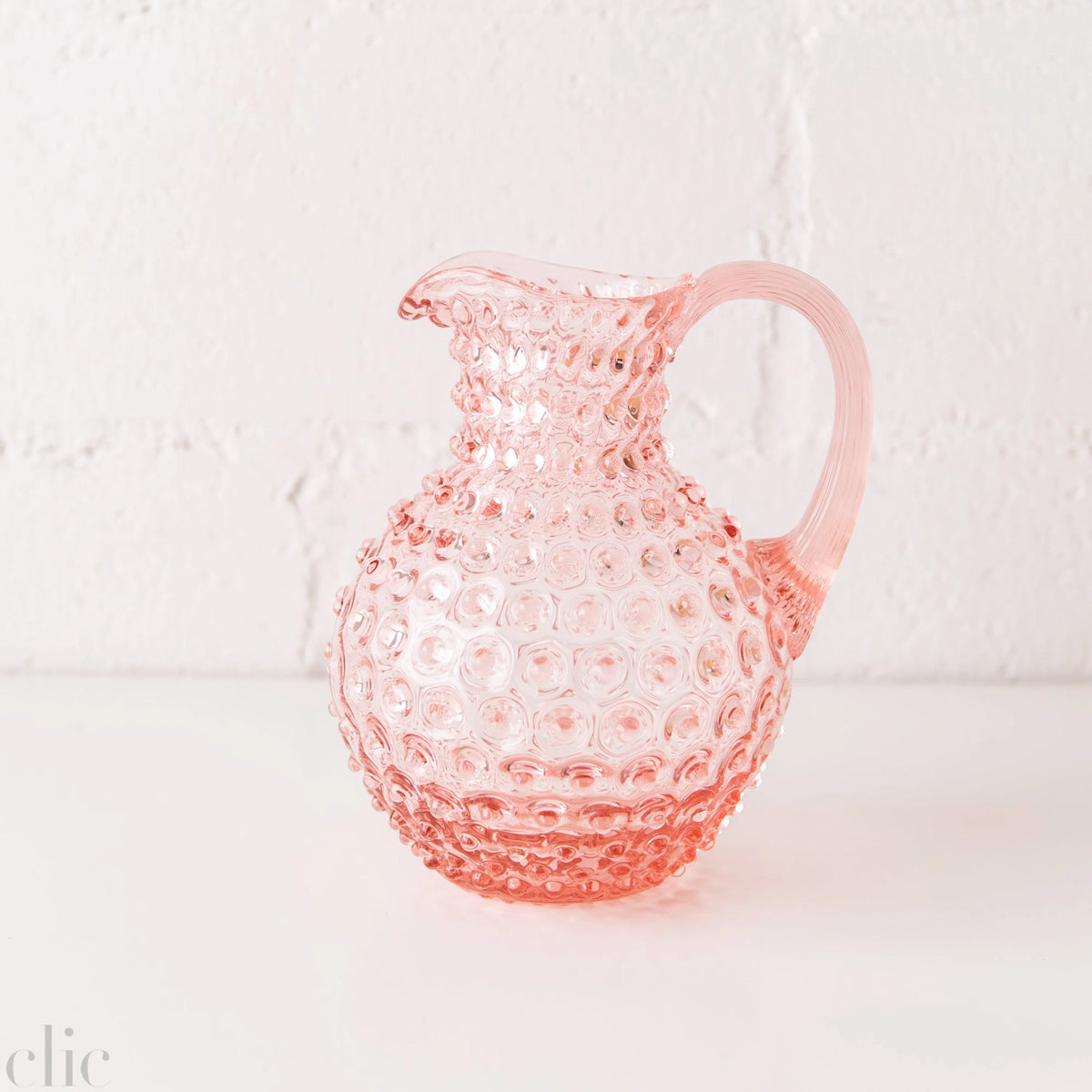 Paris Hobnail Jug in Rosa