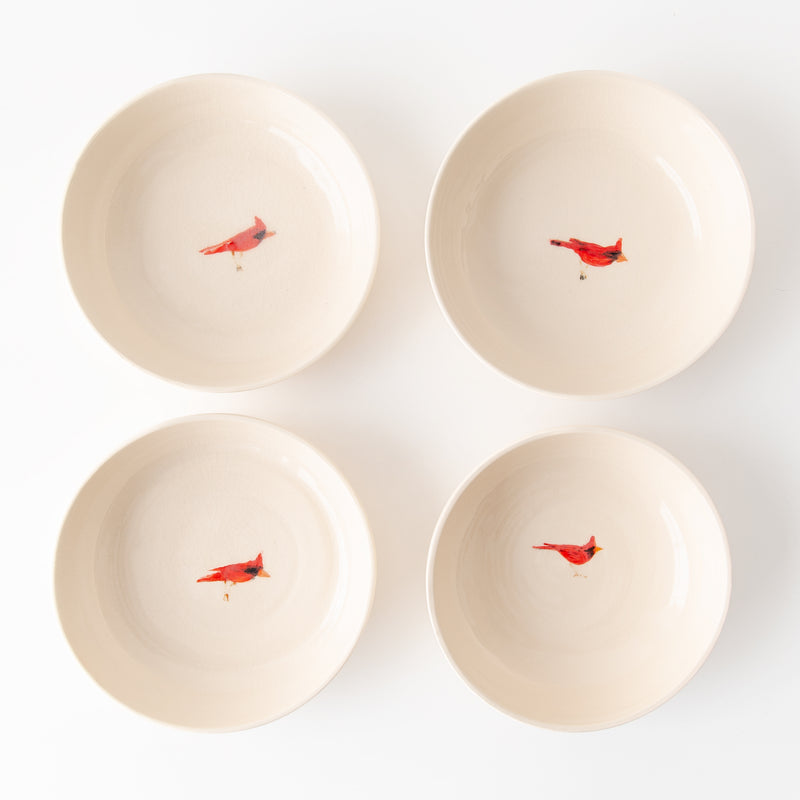 Red Bird Pasta Bowl, from Tivoli Tile Works