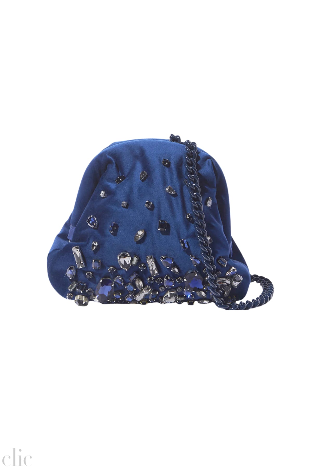 Pepita Clutch in Blue, from Maria La Rosa