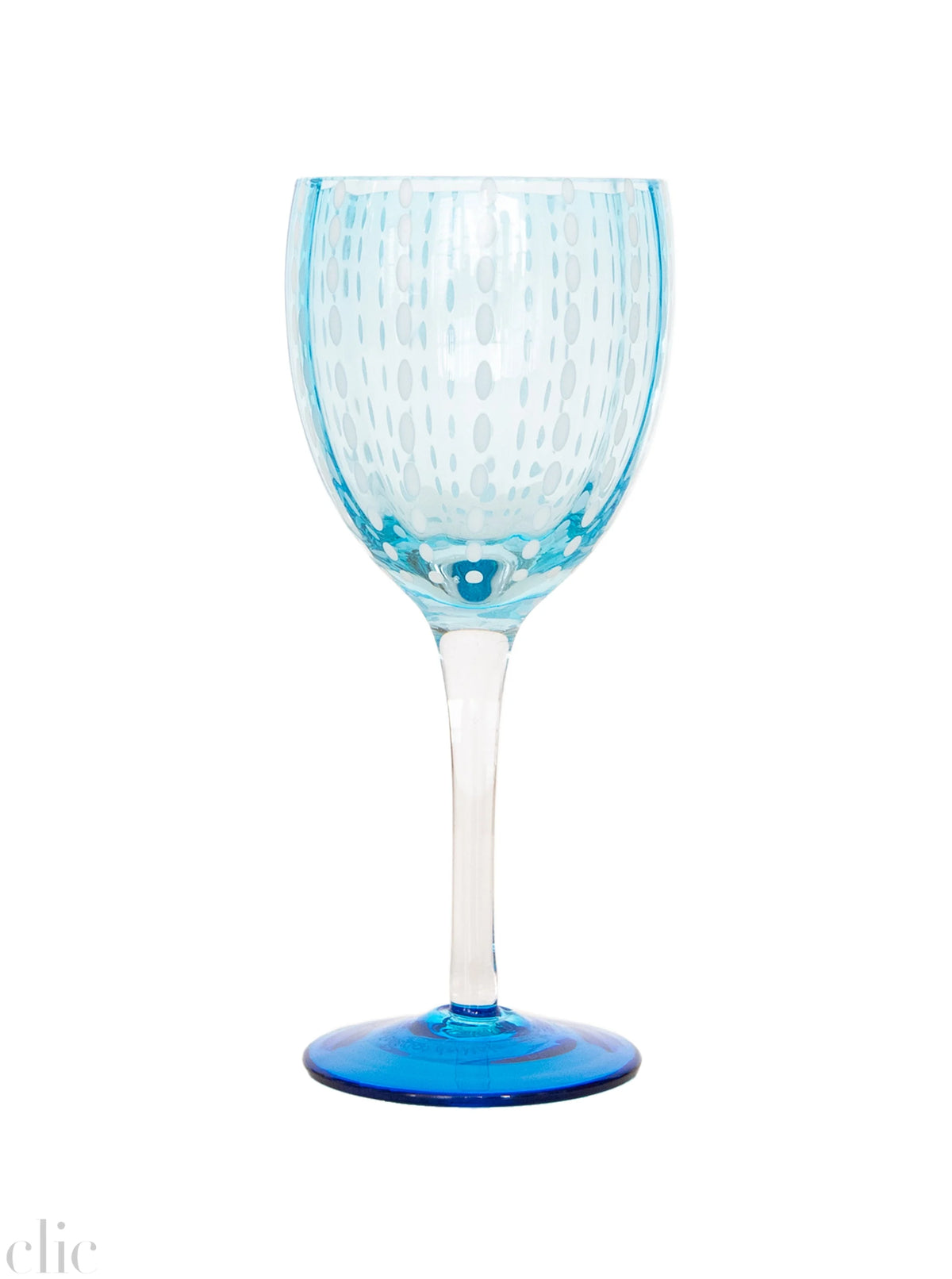 wine goblet aquamarine