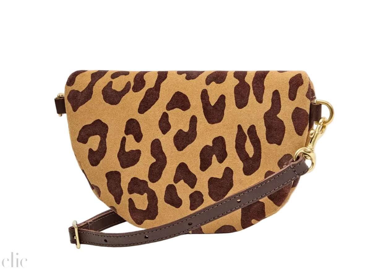 Petite Suede Fanny in Lark Brown, from Clare V
