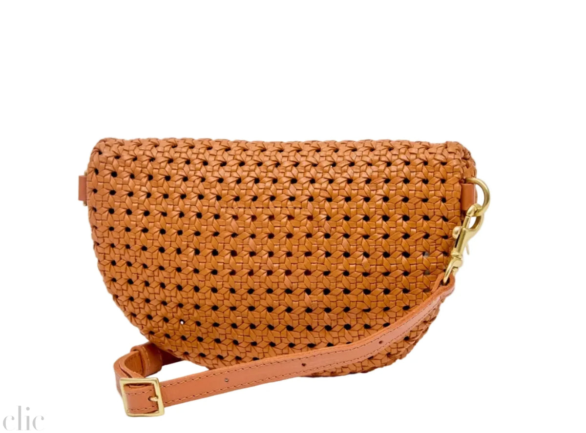Petite Rattan Fanny in Tan, from Clare V