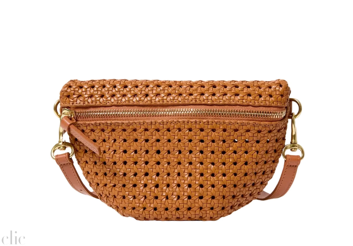 Petite Rattan Fanny in Tan, from Clare V