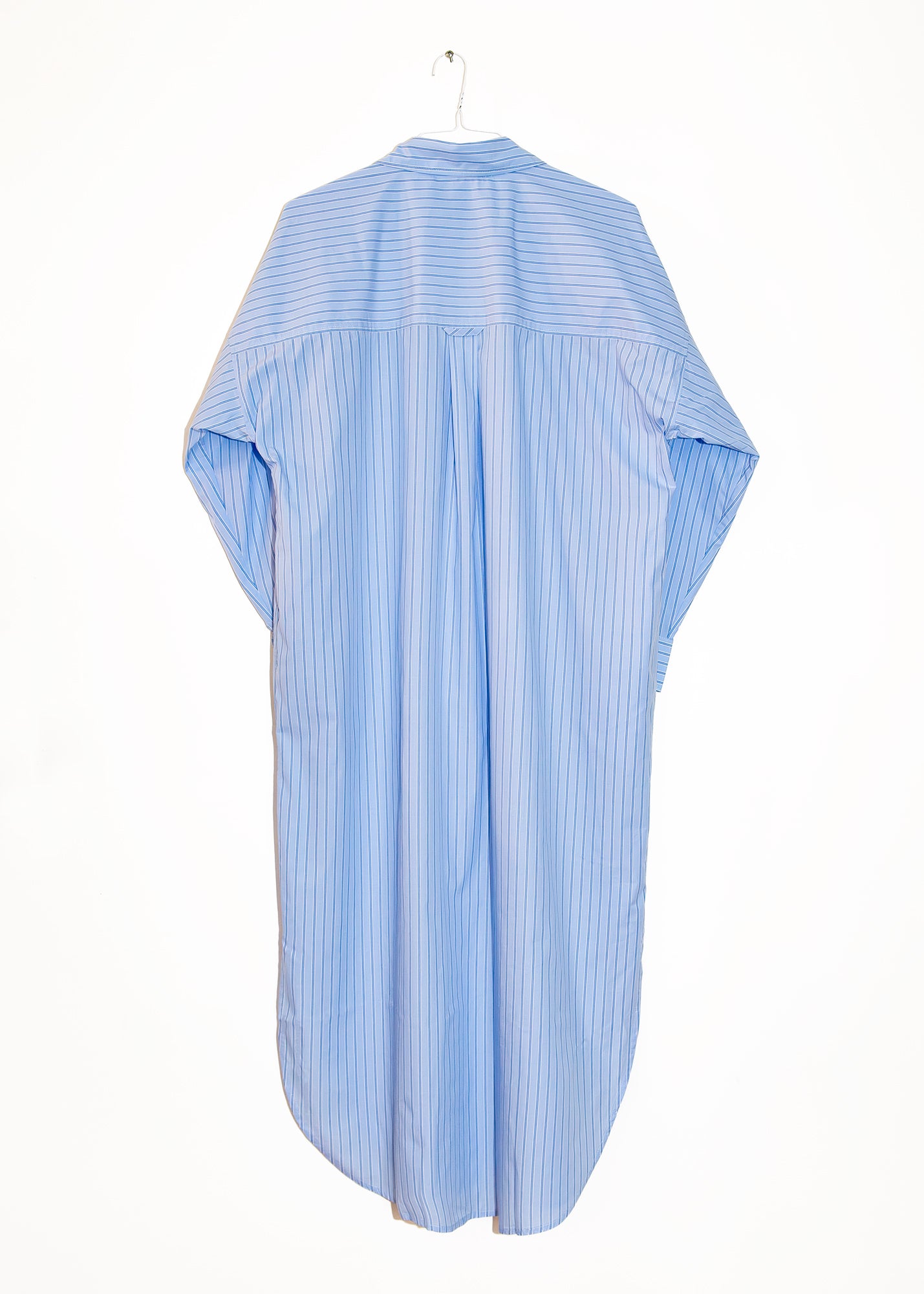 Phoebe Shirt Dress in Aqua Stripes, from Mamene