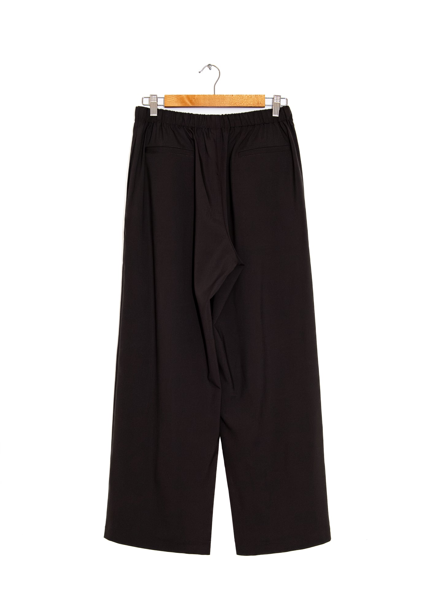 Pleated Relaxed Pants in Dark Brown, from Cordera