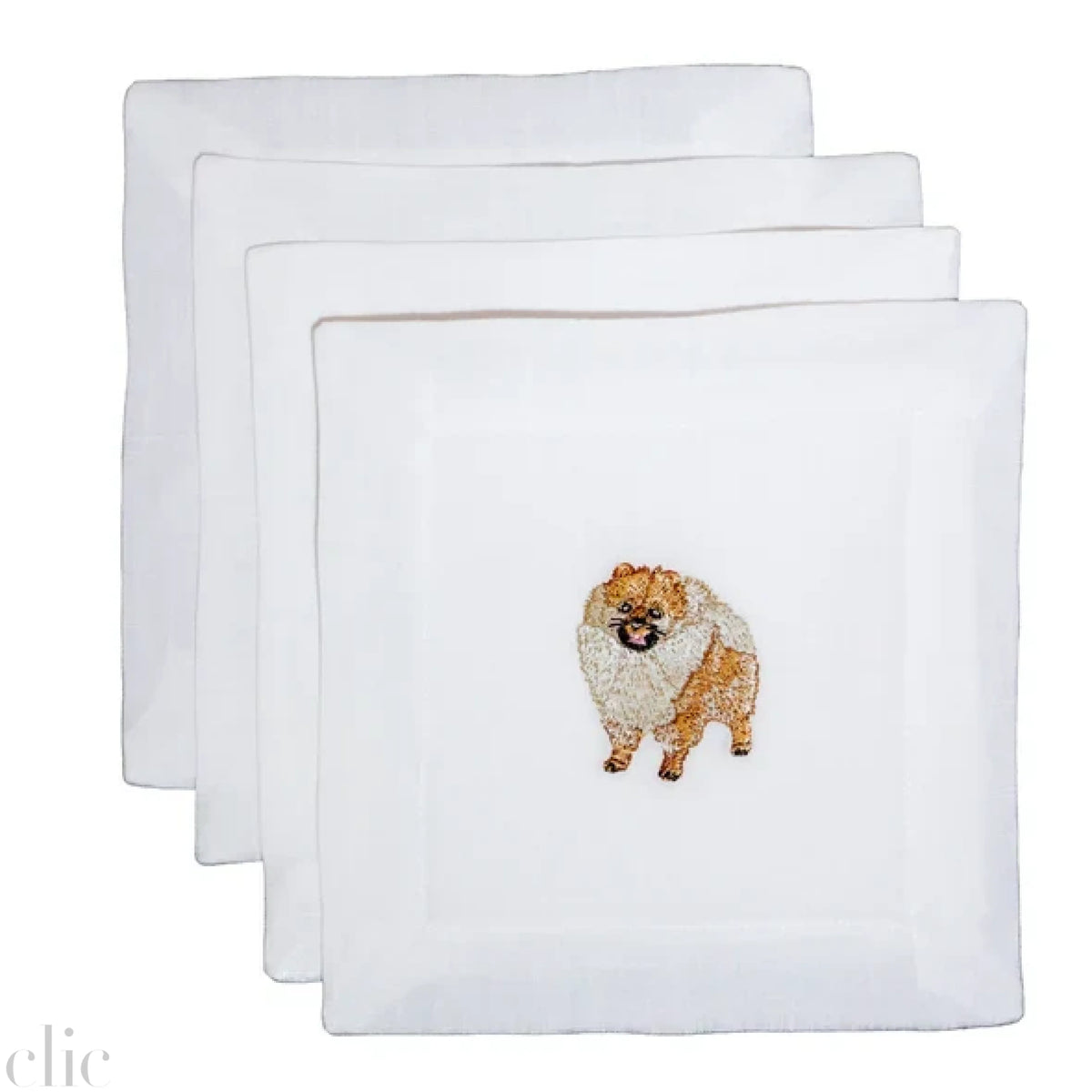 Pomeranian Cocktail Napkins, from Lettermade