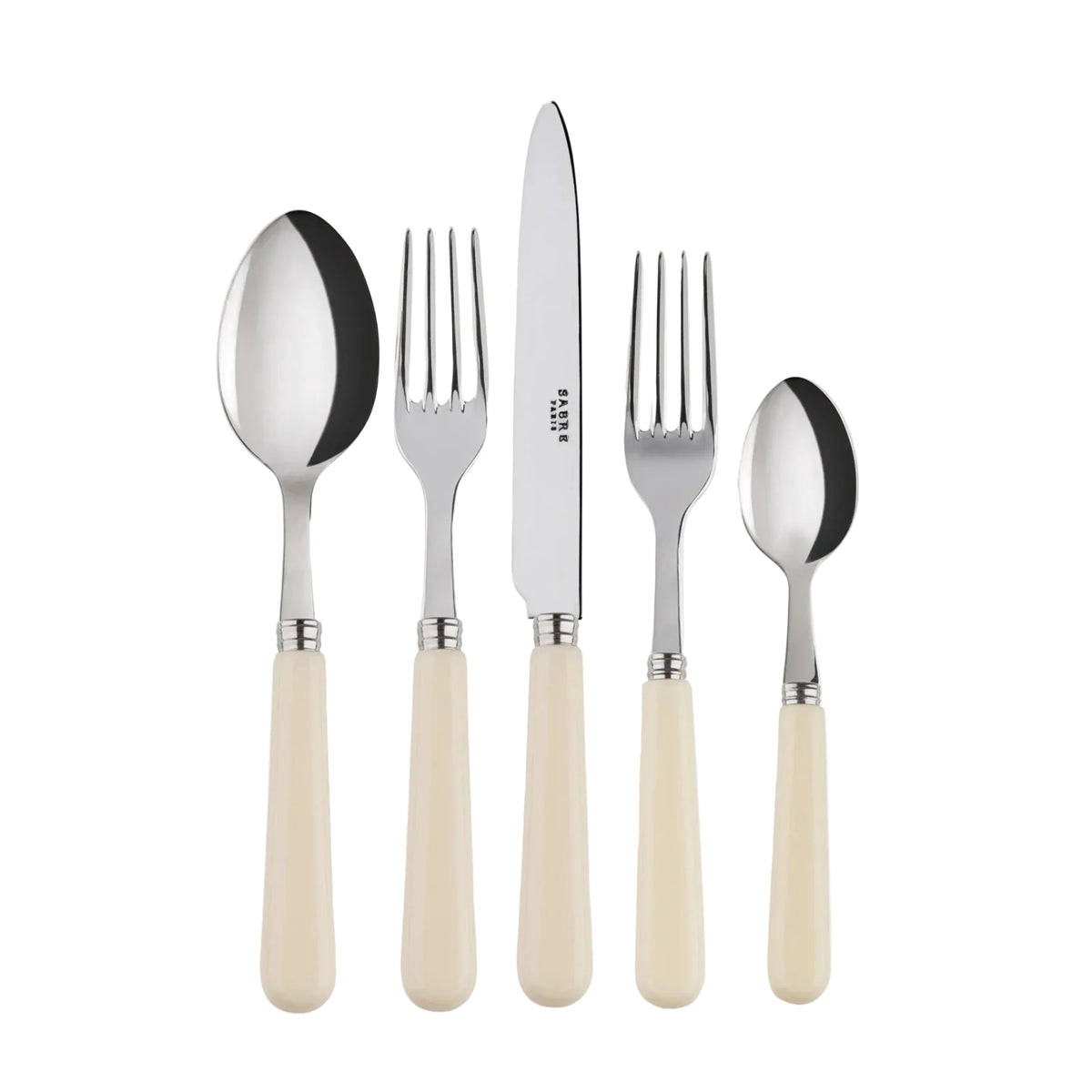 Pop Unis 5 Piece Place Settingin Ivory, from Sabre