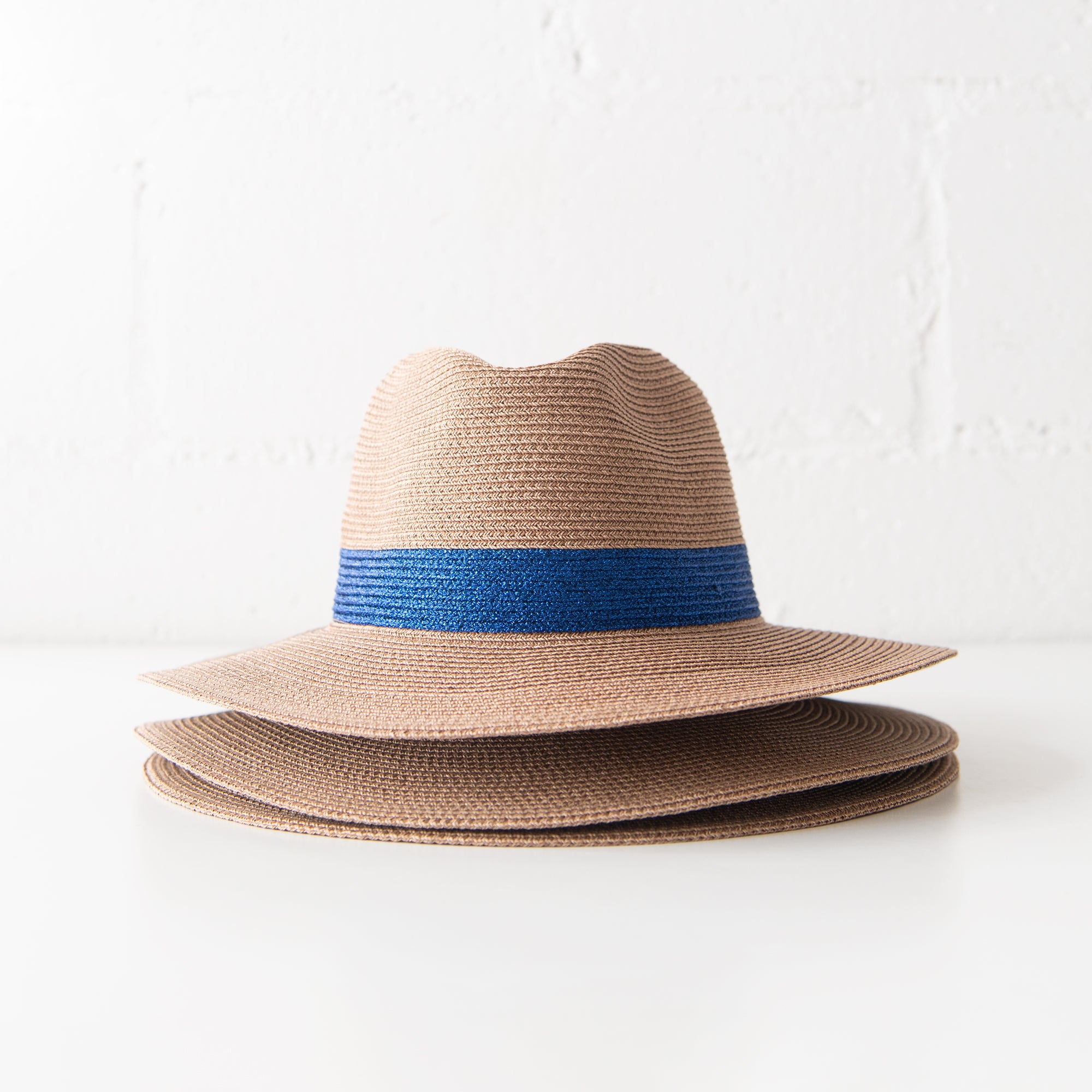 Portofino Hat in Metallic Blue, from Lastelier