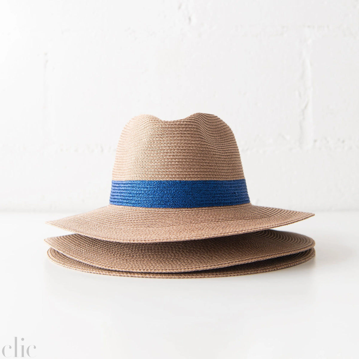 Portofino Hat in Metallic Blue, from Lastelier