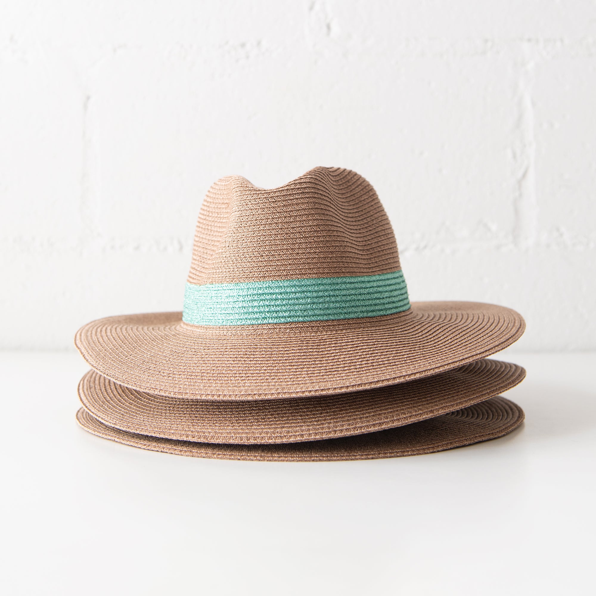 Portofino Hat in Metallic Green, from Lastelier
