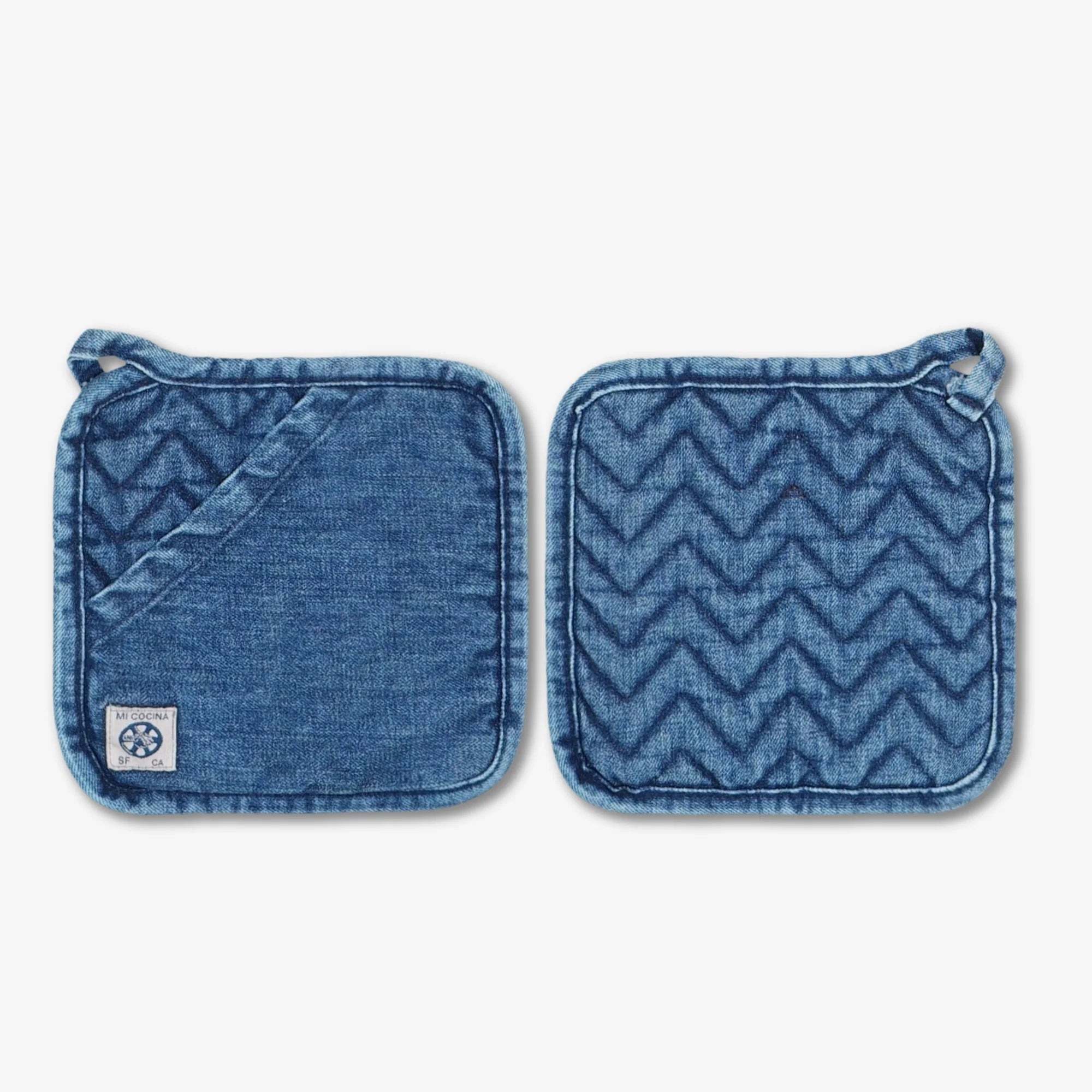 Herringbone Trivet Pot Holder in Medium Vintage, from Mi Cocina