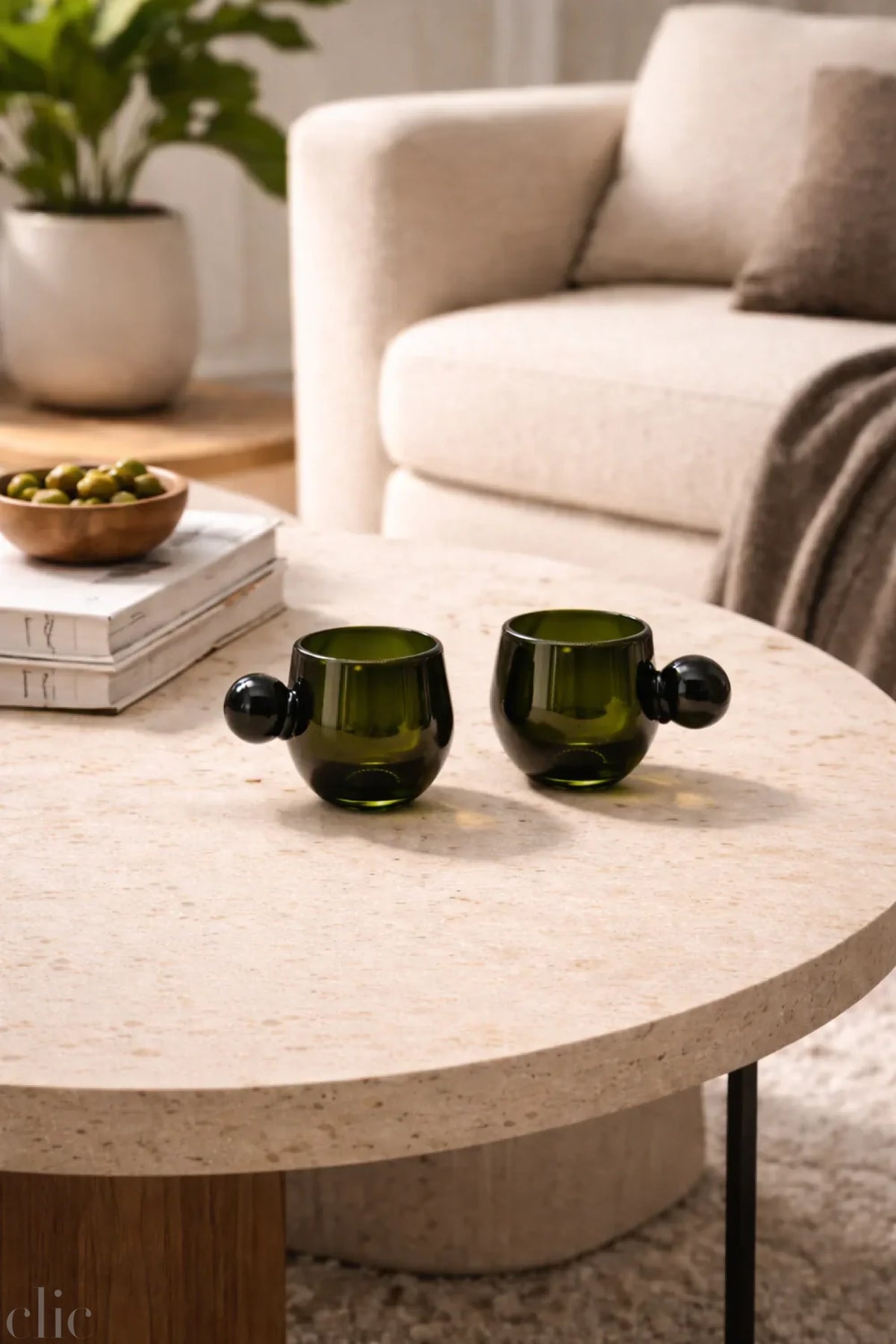 Potosi Set of 4 Glasses in Green