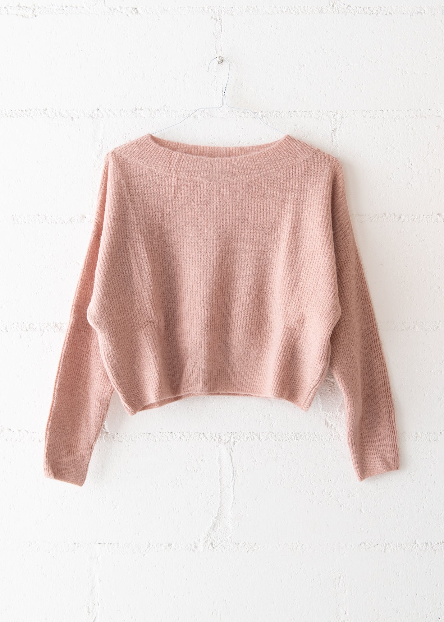 Knitted Long Sleeve Sweater in Powder, from Vannina Vesperini