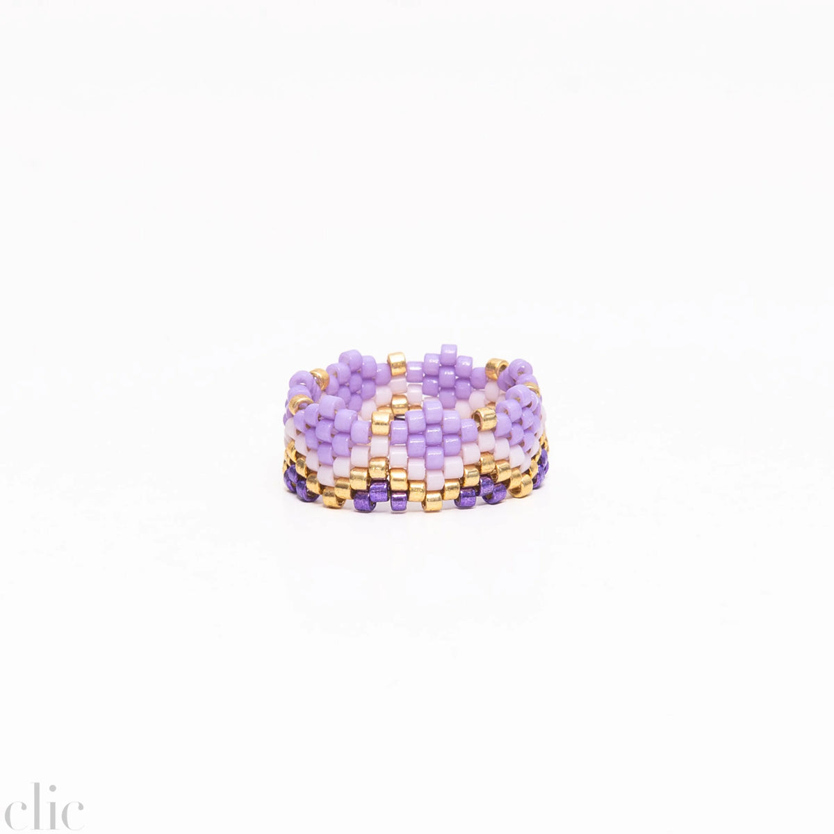 Miyuki Ring 4 in Purple, from Mercado