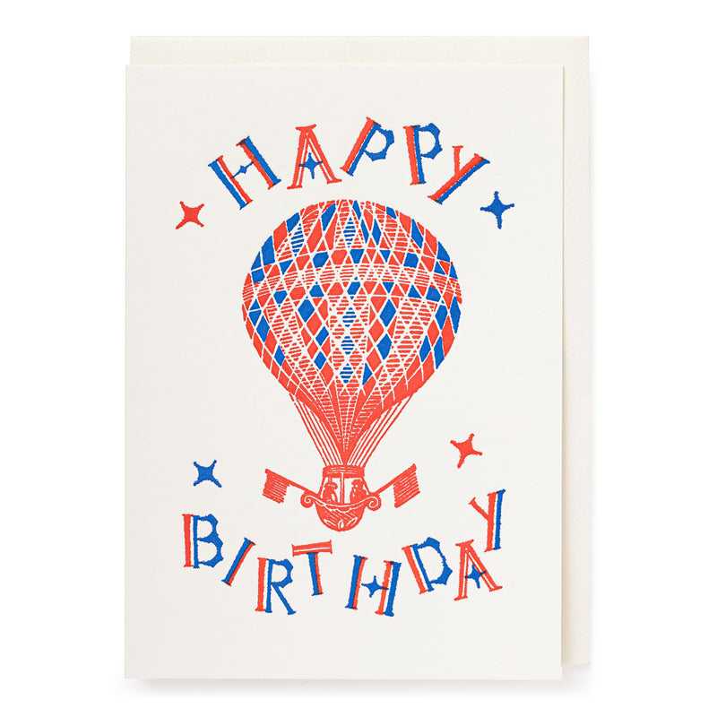 Hot Air Balloon Birthday Card, from Archivist