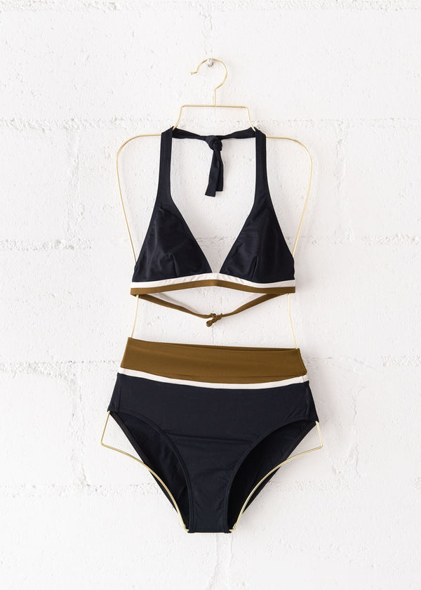 Triangle Bottom in Noir Vert, from DNUD