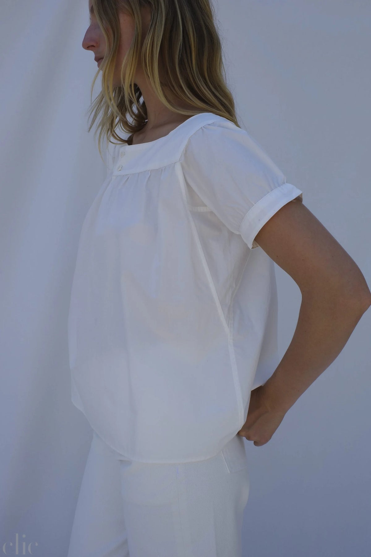 Sonia Blouse in Salt, from Emma Rothkopf