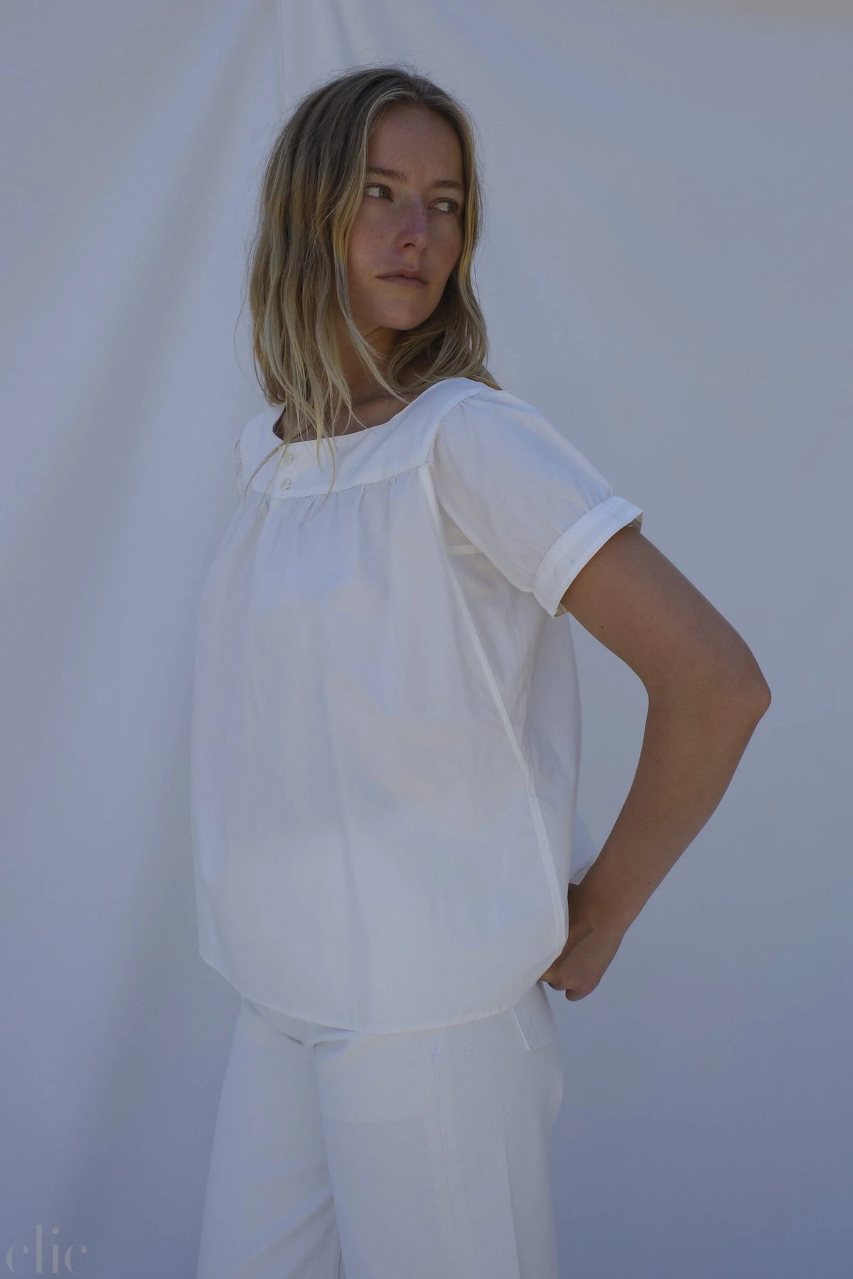 Sonia Blouse in Salt, from Emma Rothkopf
