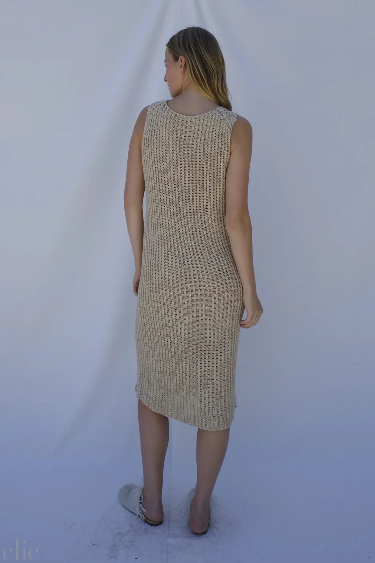 Rae Knit Dress in Sand, from Emma Rothkopf