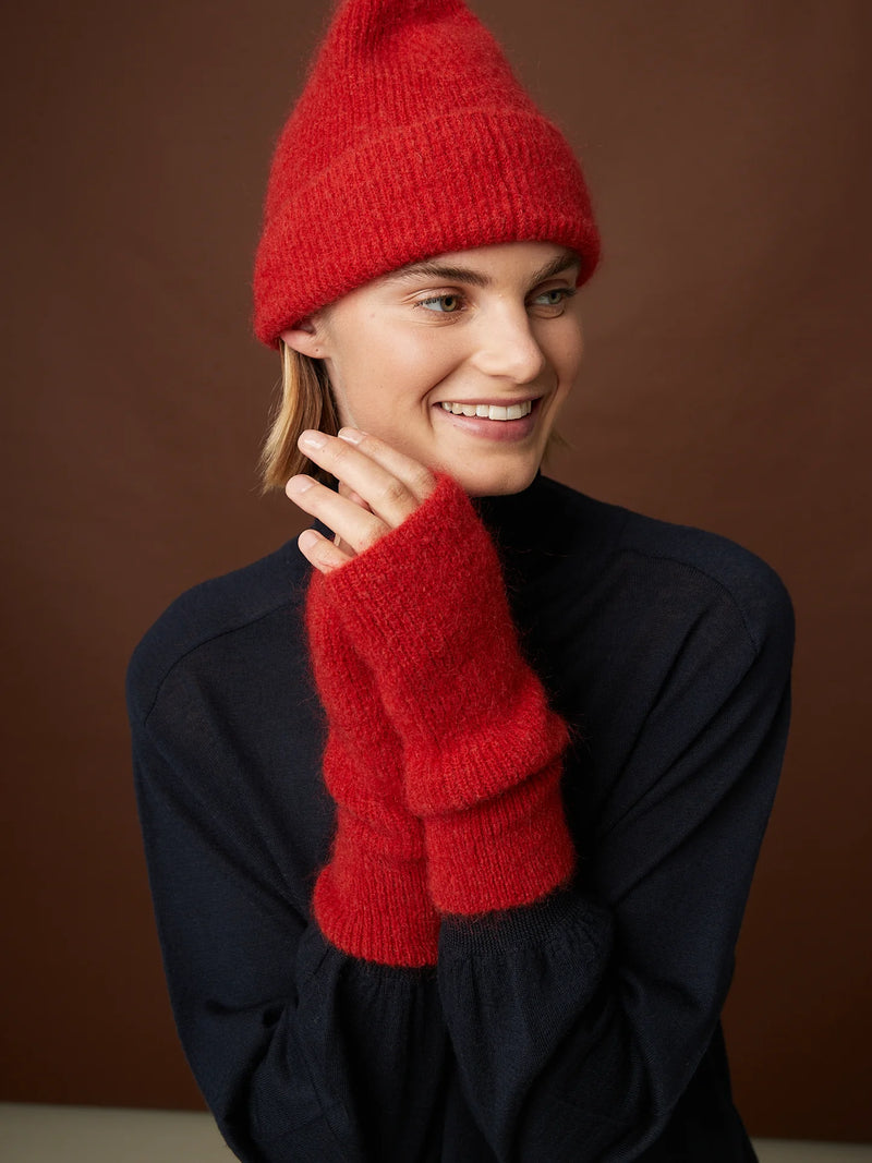 Mokid Hand and Arm Warmer in Red, from Rue Blanch