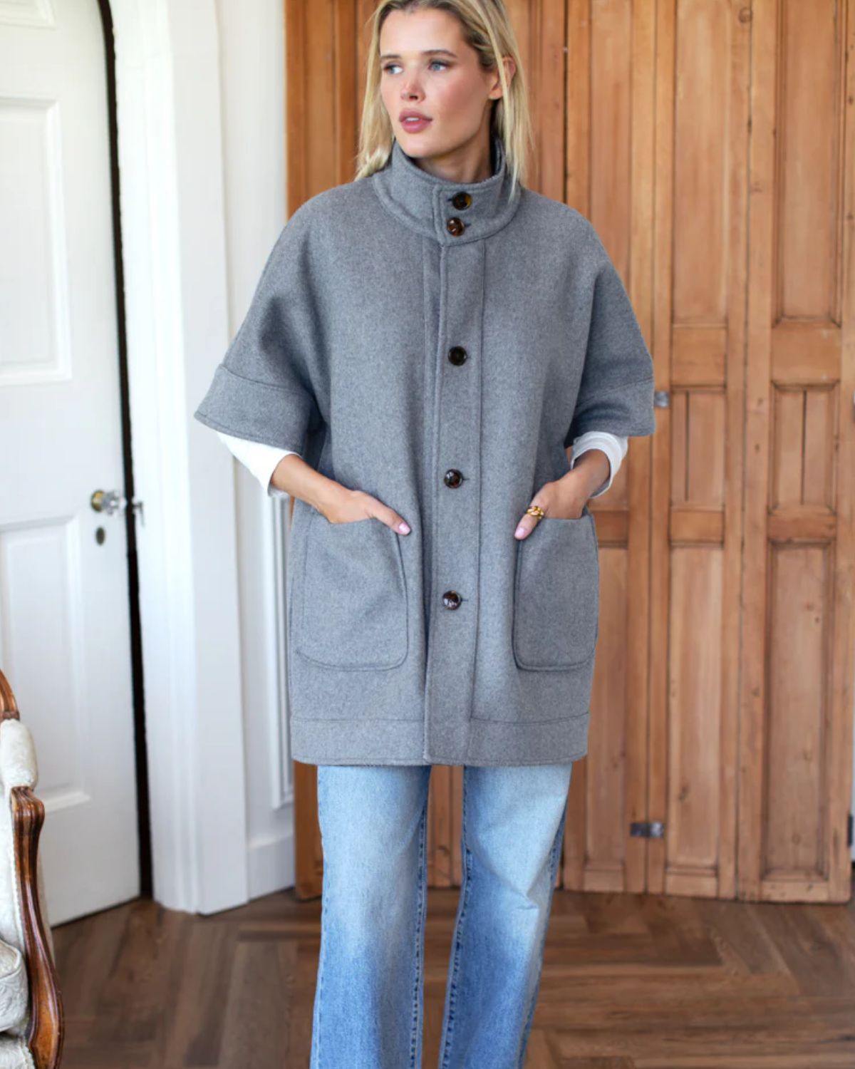 Reversible Topper Layering Jacket in Arlo Plaid, from Emerson Fry 