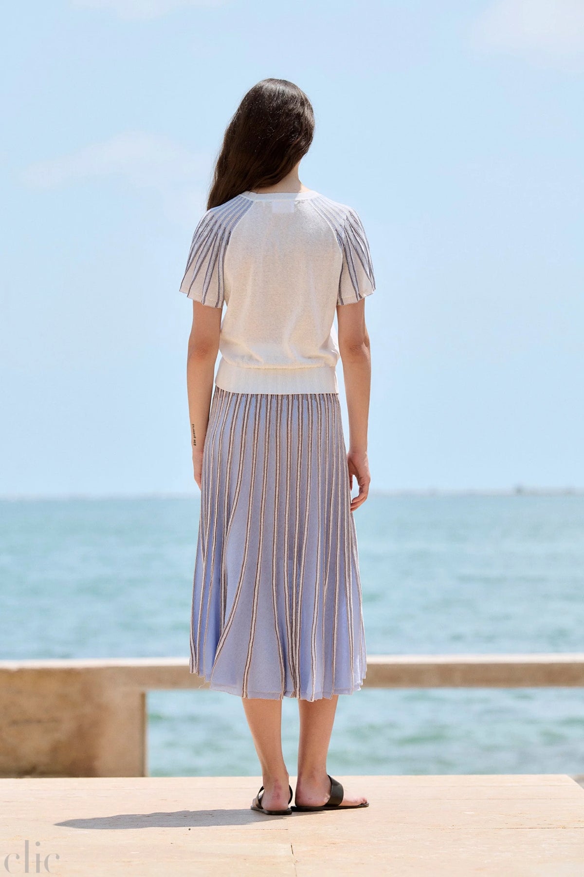 Radial Flared Sleeve Sweater, from Sita Murt
