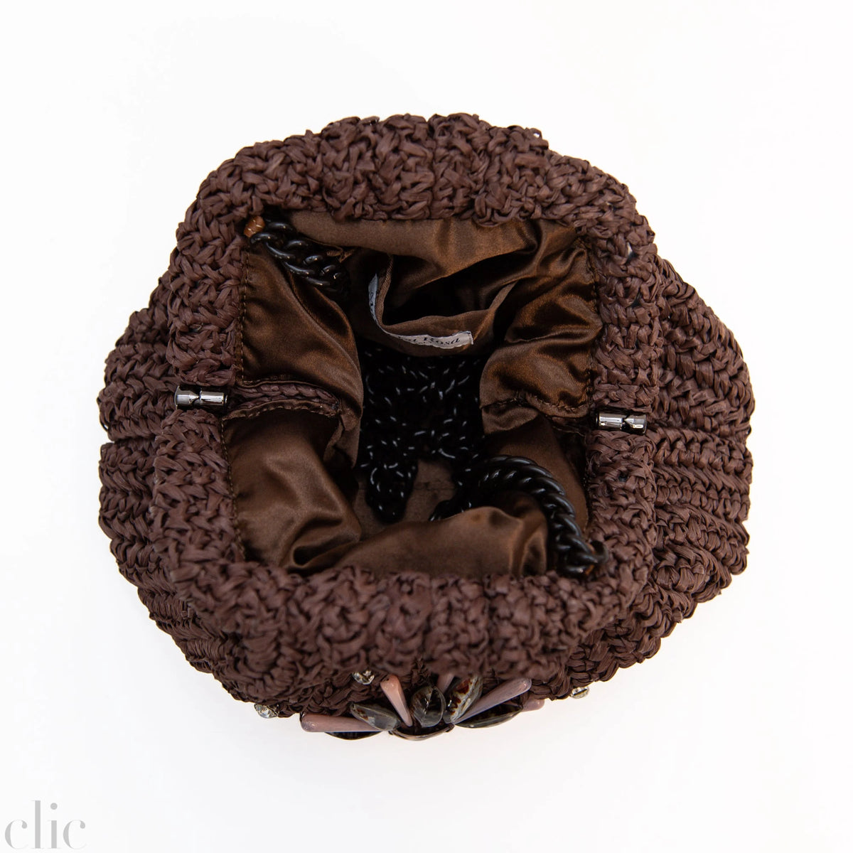 Raffelle Mini Game Bag in Brown, from Maria La Rosa