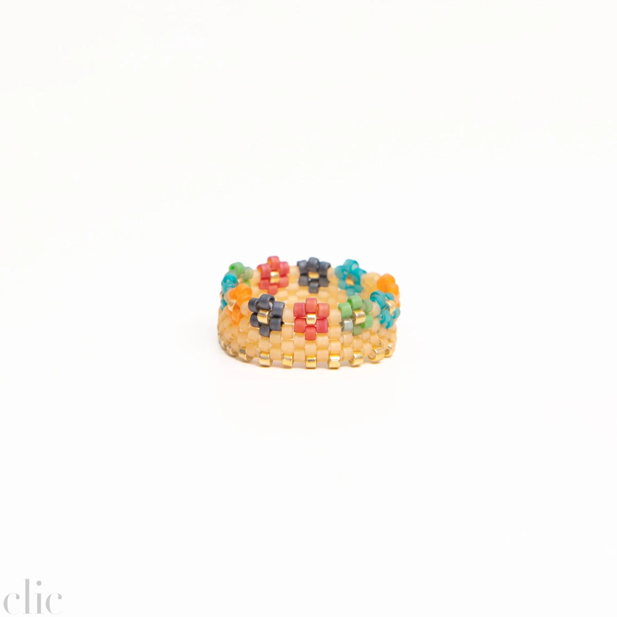 Miyuki Ring 4 in Pink, from Mercado