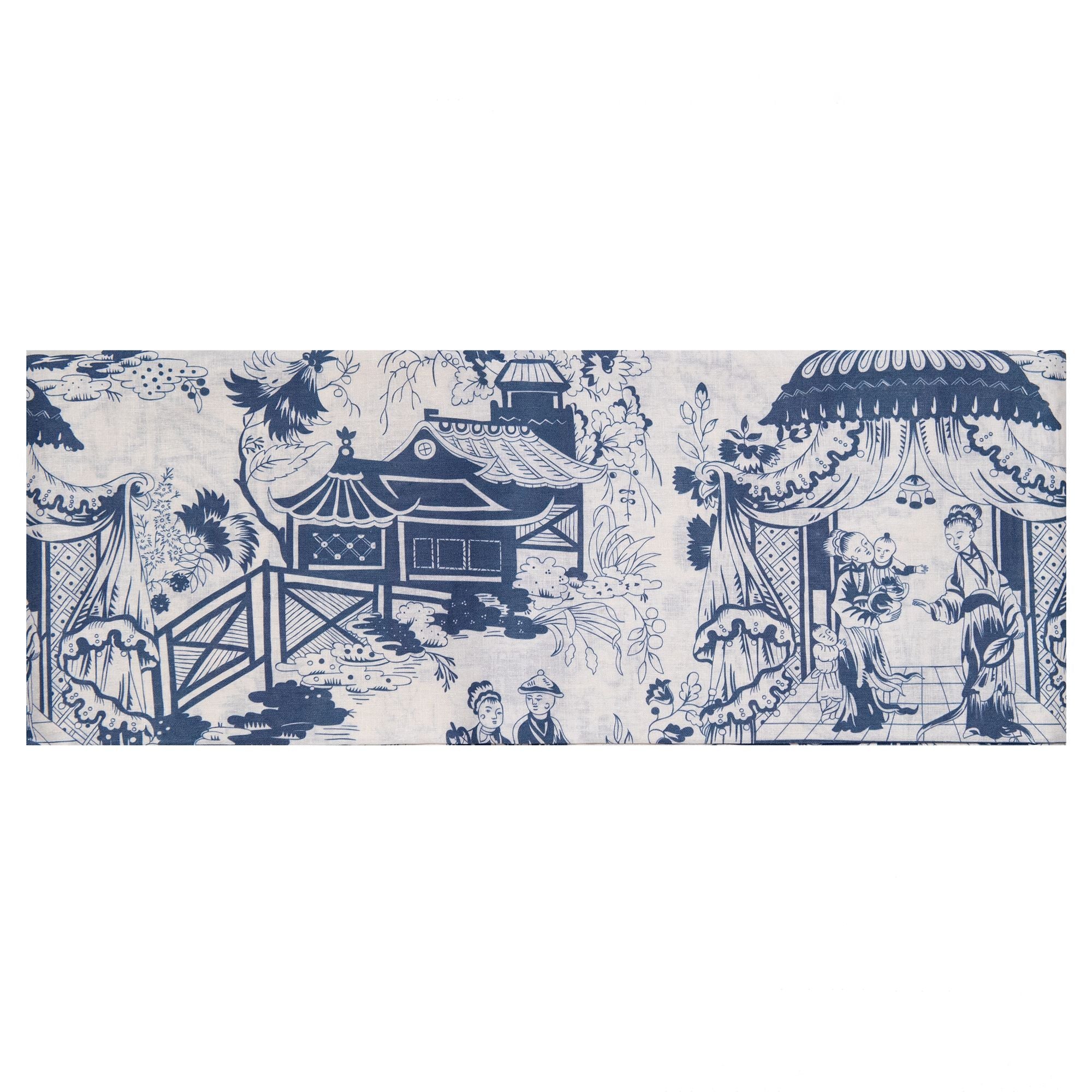 River Linen Tablecloth in Jade, from Duggan Soociety