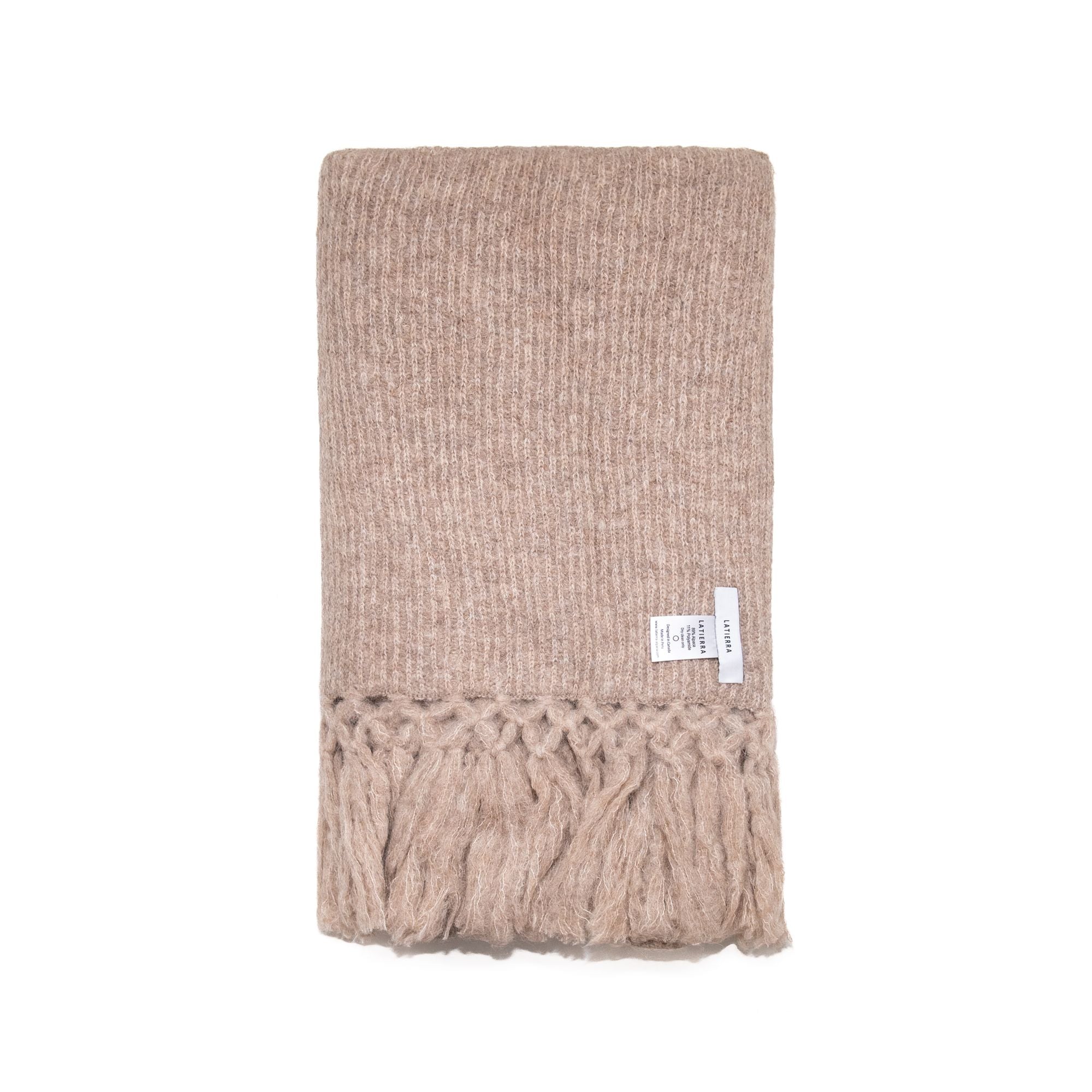 Cama Throw in Oatmeal, from La Tierra