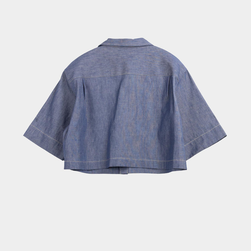 Roma Denim Top inBlue, from Nicholson & Nicholson