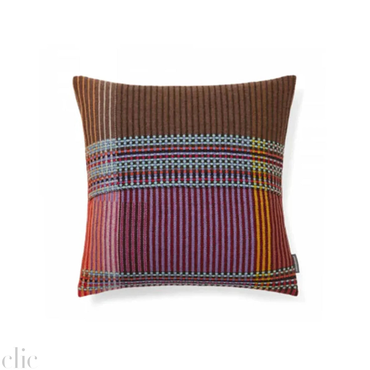 Rosalind Cushion Cover in Pink & Brown, from Wallace Sewell
