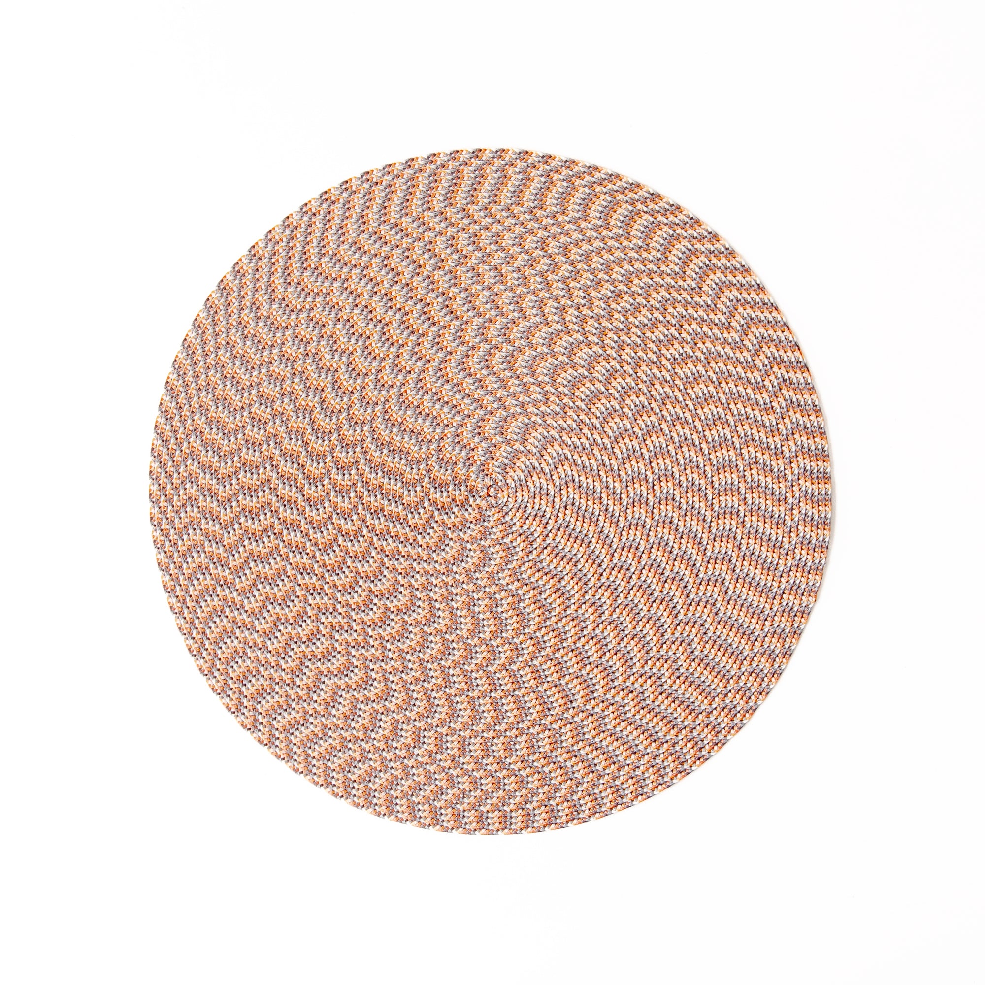Ikat Weave Round Placemat in Quartz, from Deborah Rhodes
