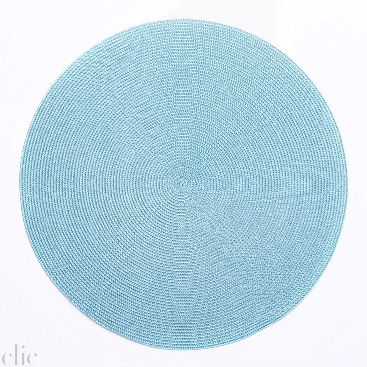 Round Placemat in Aqua, Deborah Rhodes