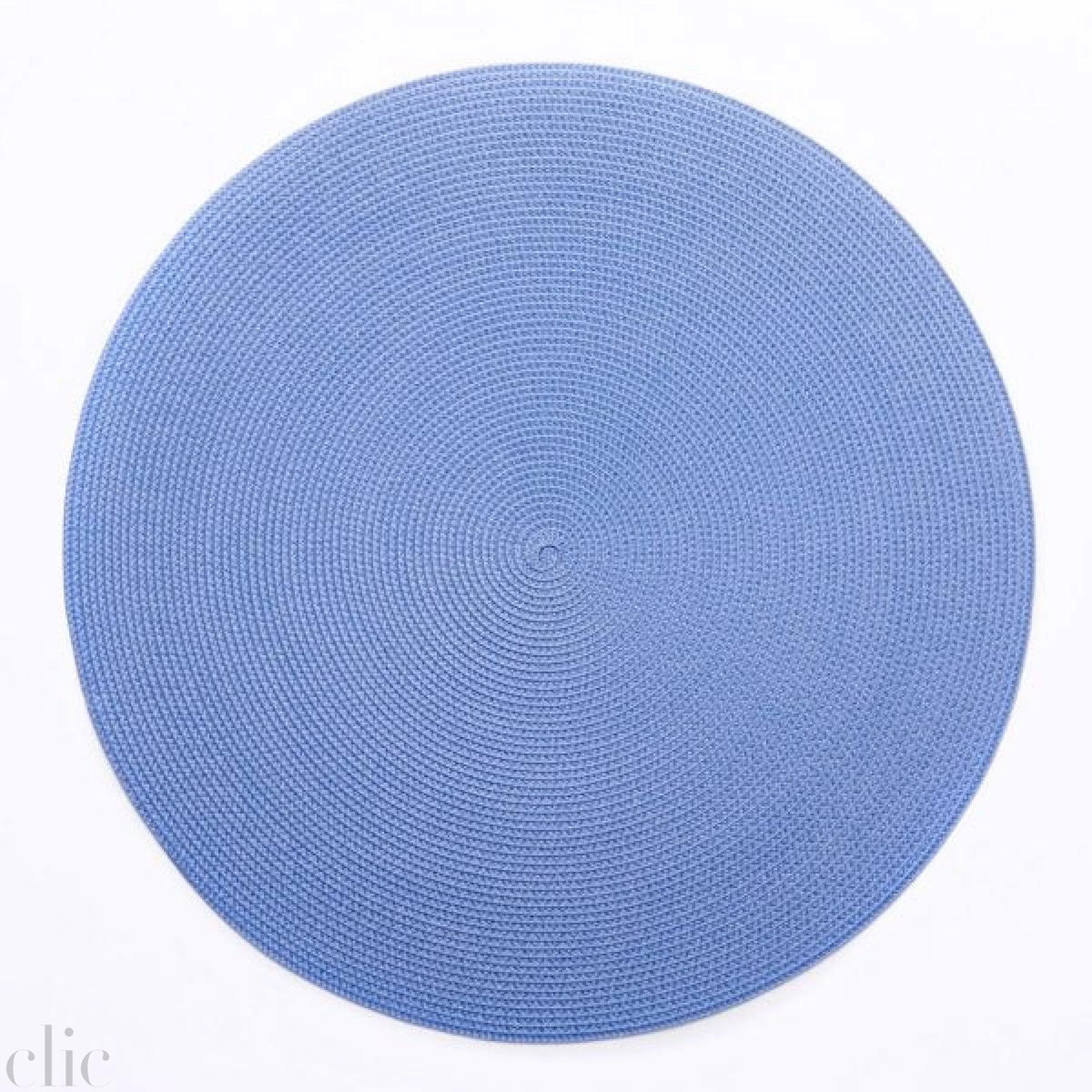 Round Placemat in Colony Blue Deborah Rhodes