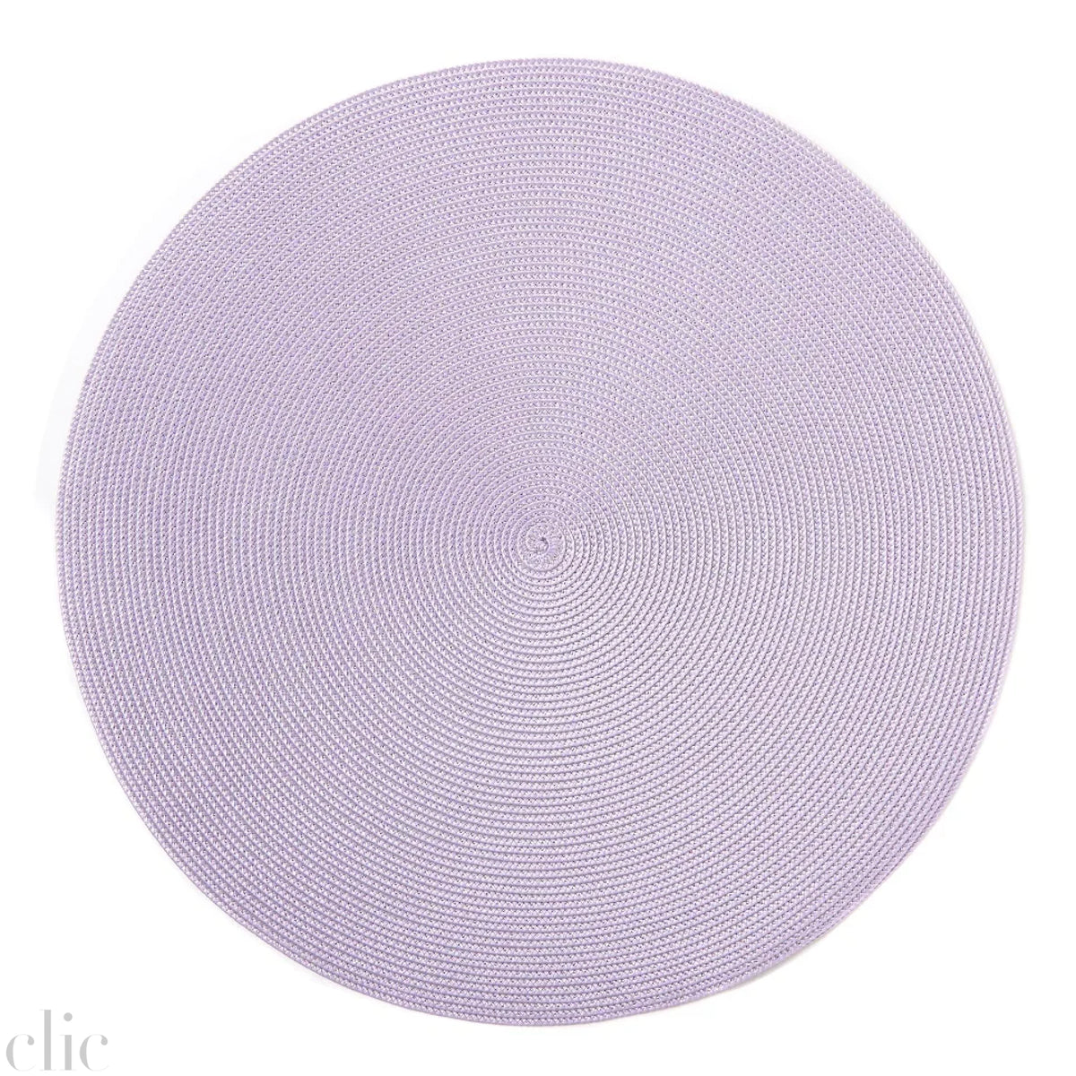 Round Placemat in Silvier and Lilac, Deborah Rhodes