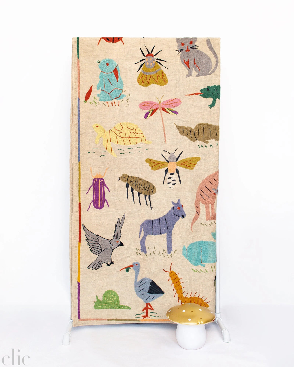 Animals 2 Suzani Kilim Rug