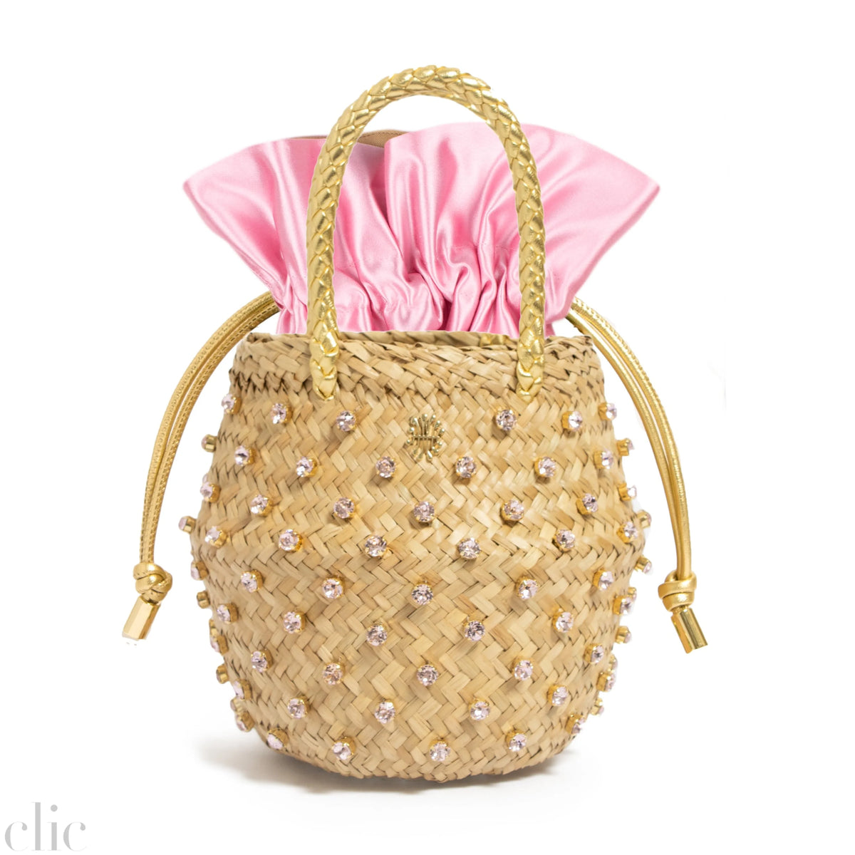 Nina Double Golden Sorbet Bag in Dragee, from Le Nine