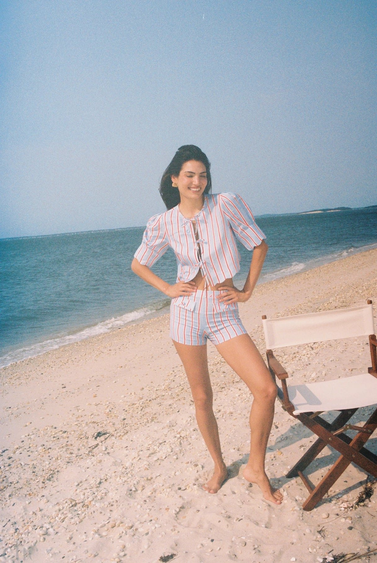 Scalloped Top in Harbor Stripe, from Sister New York